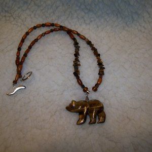 NATIVE/TRIBAL COLLECTION Bear Totem Neckpiece